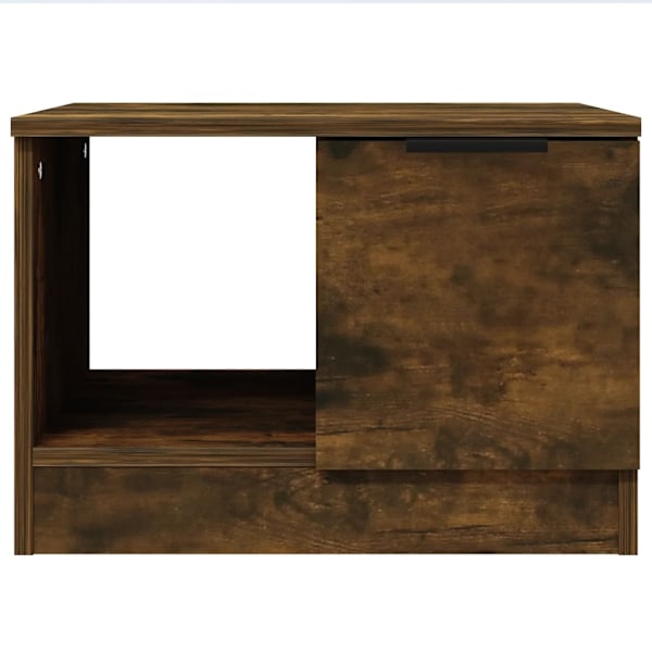 vidaXL Soffbord rökfärgad ek 50x50x36 cm konstruerat trä Brun