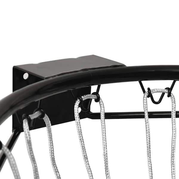vidaXL Basketring svart 39 cm stål art