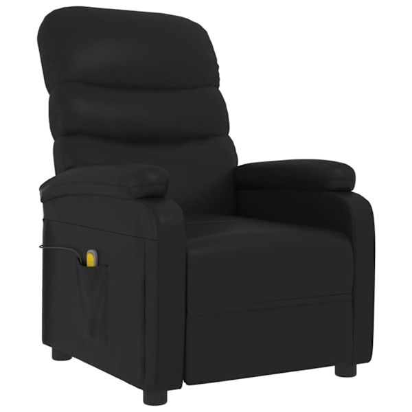 vidaXL Massagefåtölj svart konstläder Svart