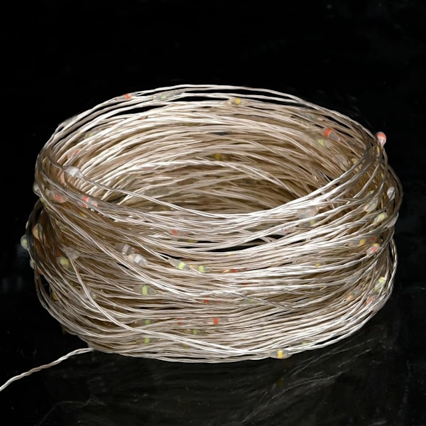 vidaXL Ljusslinga 40 m 400 lysdioder flerfärgad 8 funktioner Transparent