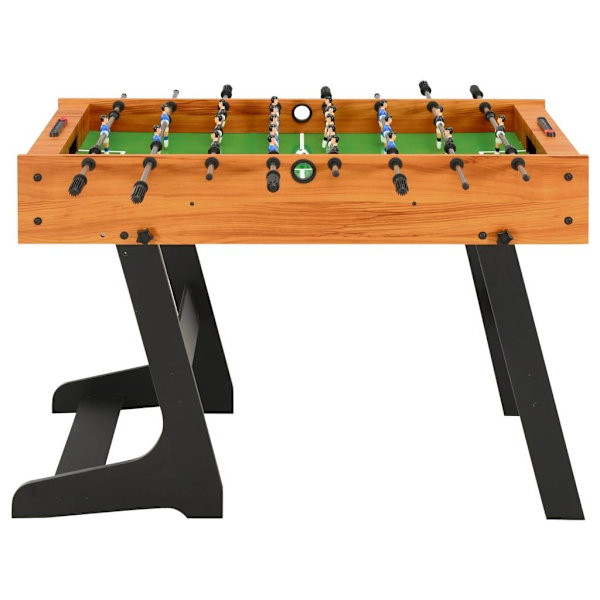 vidaXL Fotbollsbord hopfällbart 121x61x80 cm ljusbrun Brun