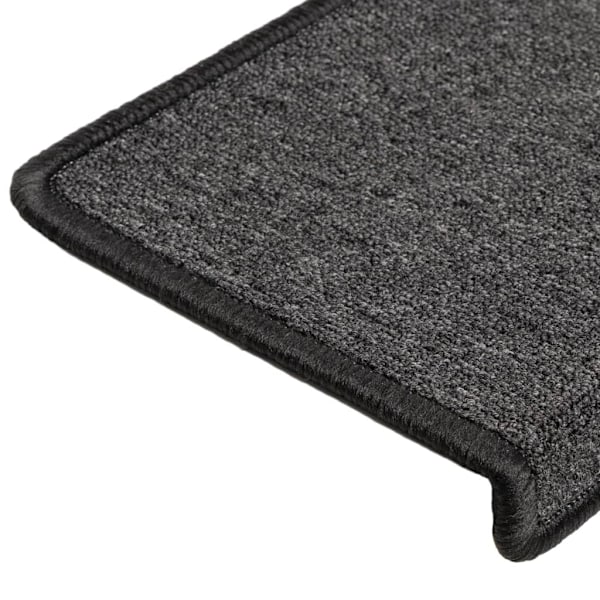 vidaXL Trappstegsmattor 15 st 65x21x4 cm antracit Antracit