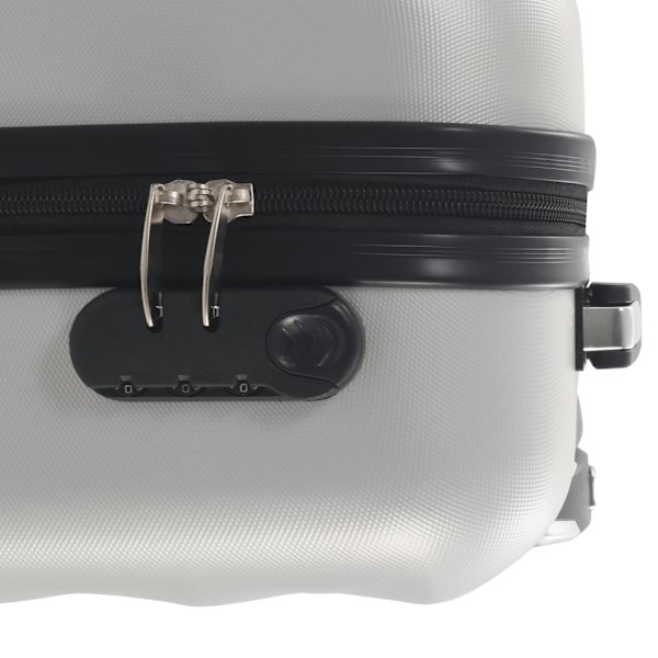 vidaXL Hård resväska blank silver ABS Silver
