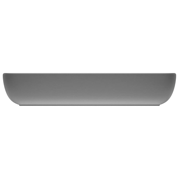 vidaXL Lyxigt rektangulärt handfat matt ljusgrå 71x38 cm keramik grå