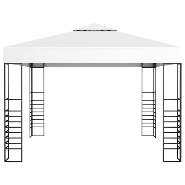 vidaXL Paviljong 3x3 m vit Vit