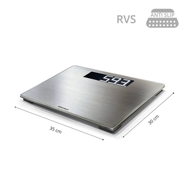 Soehnle Badrumsvåg Style Sense Safe 300 silver 180 kg 63867 Silver