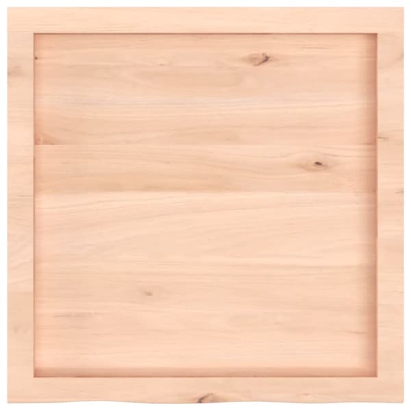 vidaXL Hyllplan 60x60x(2-4) cm obehandlad massiv ek Brun