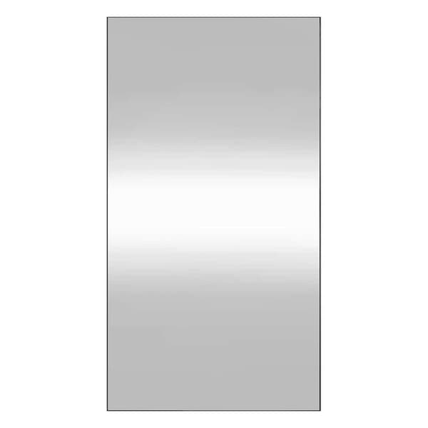 vidaXL Väggspegel 50x100 cm glas rektangulär Silver