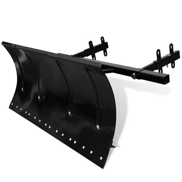 vidaXL Snöplog för snöslunga 100 x 44 cm Svart