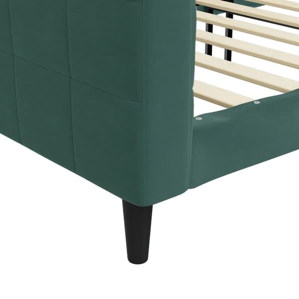 vidaXL Dagbädd mörkgrön 80x200 cm sammet Grön