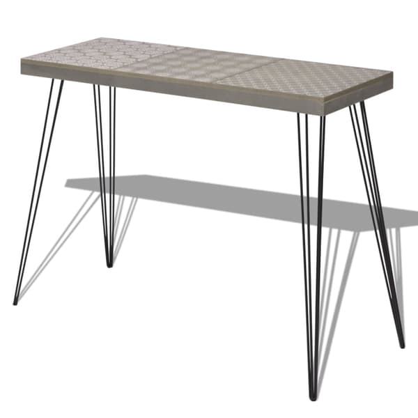 vidaXL Konsolbord 90x30x71,5 cm grå grå