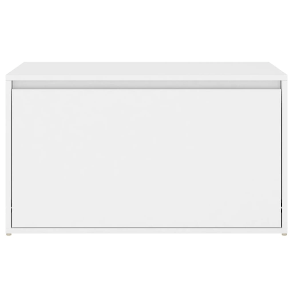 vidaXL Hallbänk 80x40x45 cm vit konstruerat trä Vit
