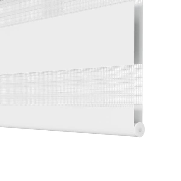 vidaXL Rullgardin randig vit 60 x 100 cm transparent Vit