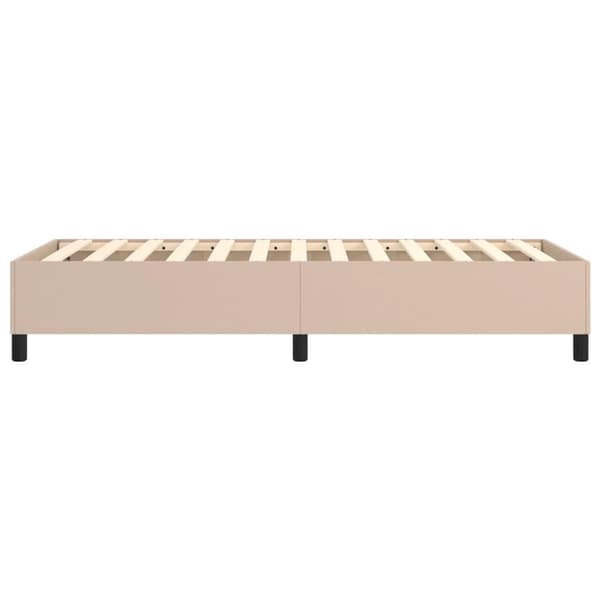 vidaXL Ramsäng cappuccino 80x200 cm konstläder Brun