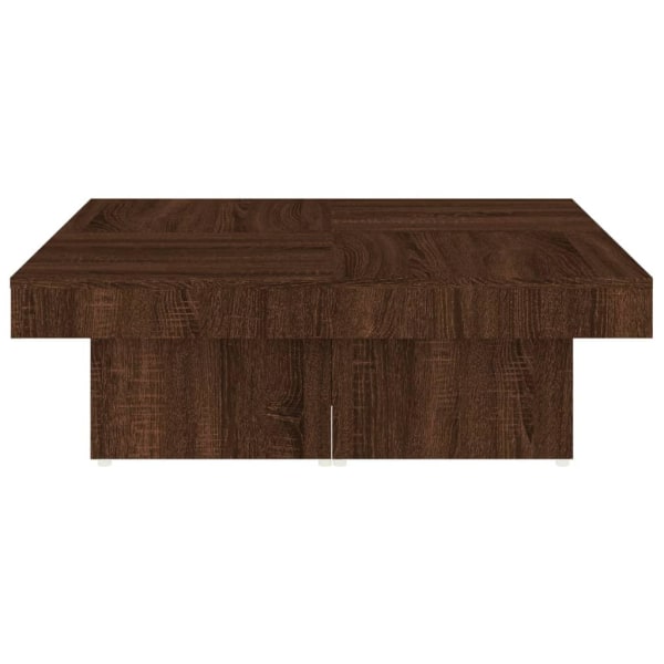 vidaXL Soffbord brun ek 90x90x28 cm konstruerat trä Brun