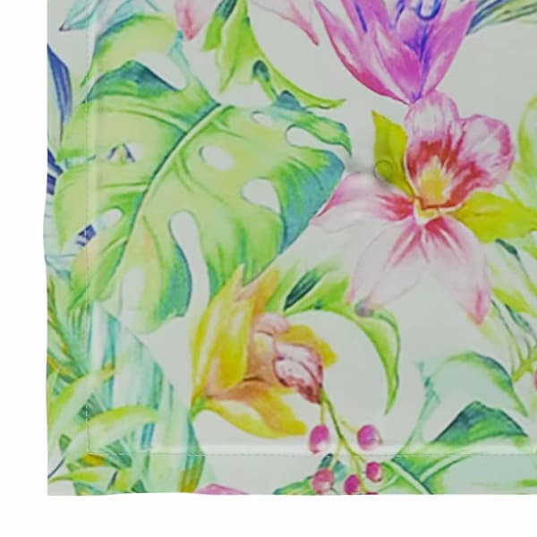 vidaXL Stolsdynor 4 st bladmönster 50x50x3 cm oxfordtyg multifärg
