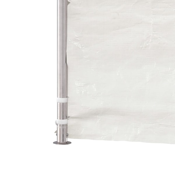 vidaXL Paviljong med tak vit 8,92x2,28x2,69 m polyeten Vit
