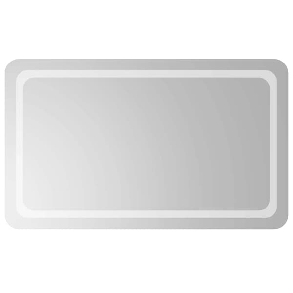 vidaXL Badrumsspegel LED 100x60 cm Transparent