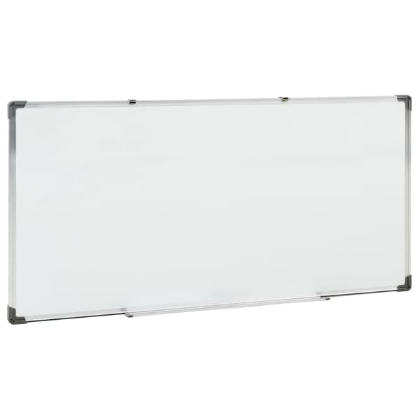 vidaXL Magnetisk whiteboard vit 110x60 cm stål Vit