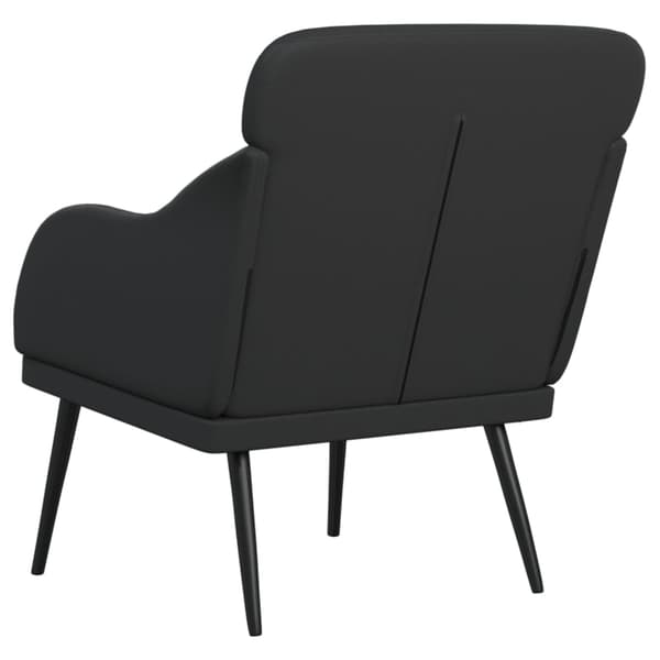 vidaXL Fåtölj svart 63x76x80 cm konstläder art