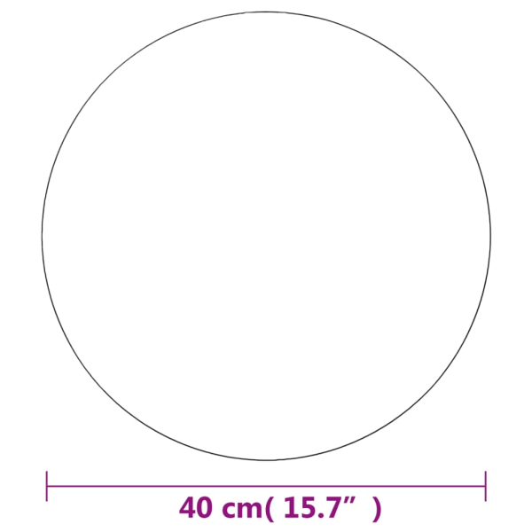 vidaXL Väggspegel rund 40 cm glas Silver