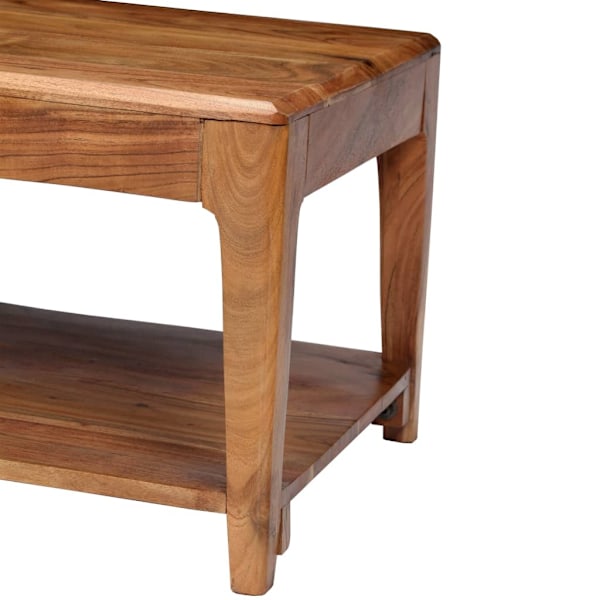 vidaXL Soffbord massivt trä 88x50x38 cm Brun