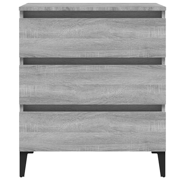 vidaXL Byrå grå sonoma 60x35x69 cm konstruerat trä Grå