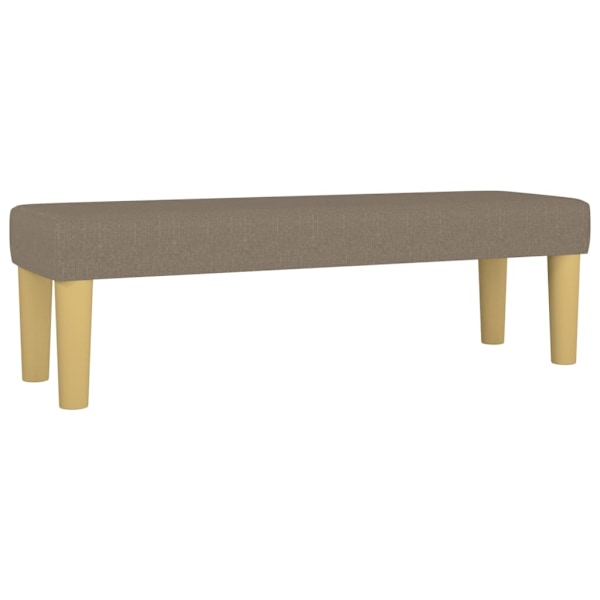 vidaXL Ramsäng med madrass taupe 140x190 cm tyg Taupe