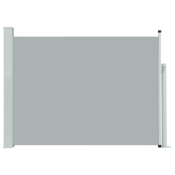 vidaXL Infällbar sidomarkis 120x500 cm grå grå