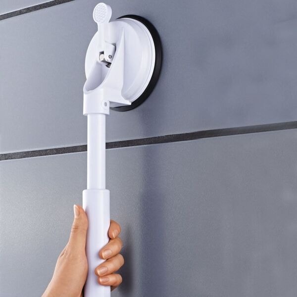 RIDDER Teleskopiskt stödhandtag med sugkoppar 12,5 cm 100 kg A0150301 Vit