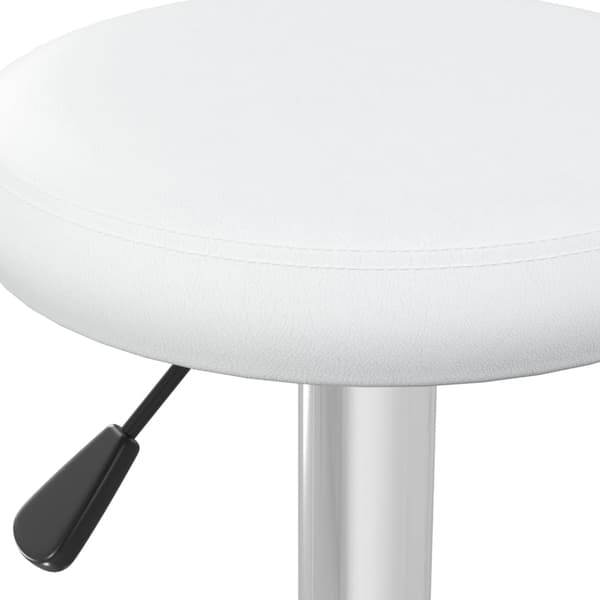 vidaXL Barstolar 2 st vit konstläder Vit