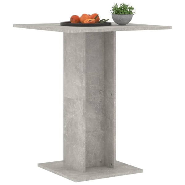 vidaXL Bistrobord betonggrå 60x60x75 cm konstruerat trä grå
