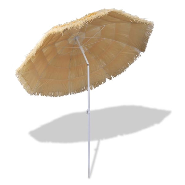 vidaXL Strandparasoll Hawaii inspirerad Beige