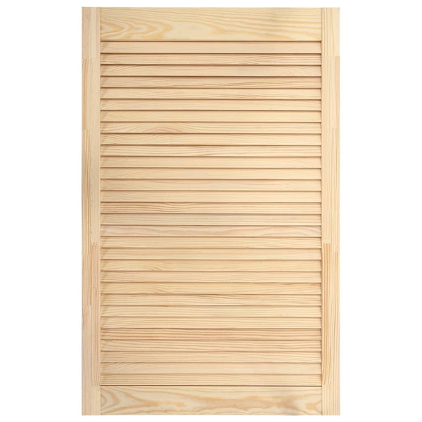 vidaXL Skåpluckor lamelldesign 4 st 99,3x59,4 cm massiv furu Brun