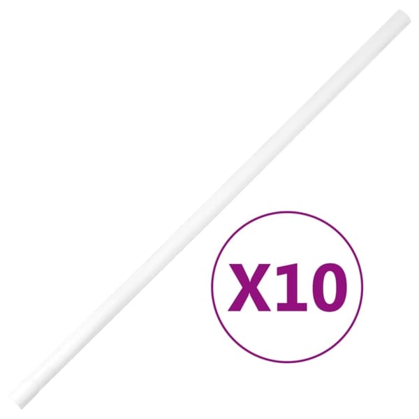 vidaXL Kabelkanal Ø20 mm 10 m PVC Vit