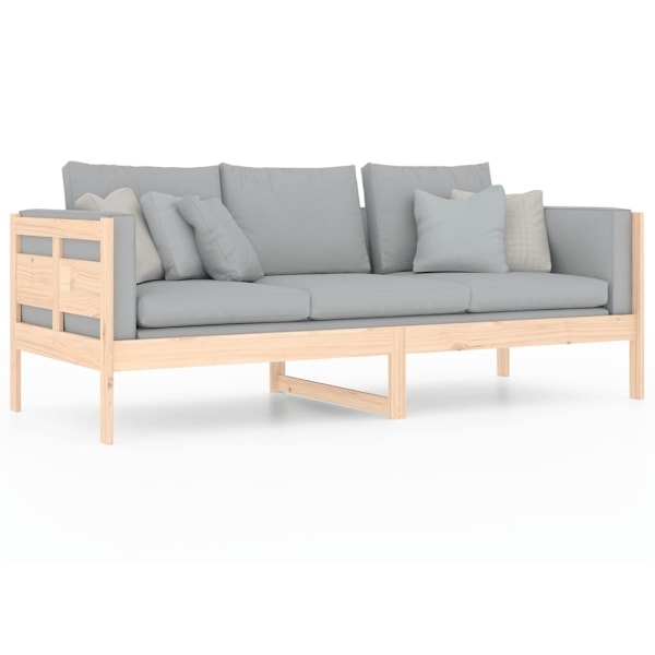 vidaXL Dagbädd 80x200 cm massiv furu Brun