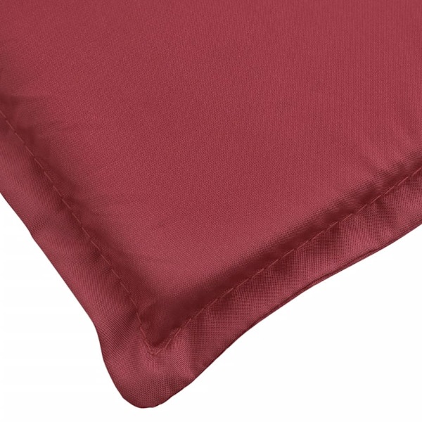 vidaXL Solsängsdyna vinröd 200x50x3 cm oxfordtyg Röd