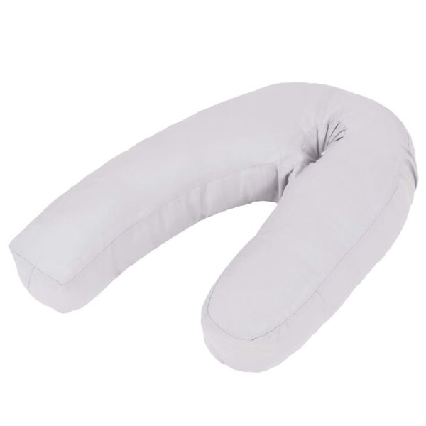 vidaXL J-formad gravidkudde 54x(36-43) cm grå grå