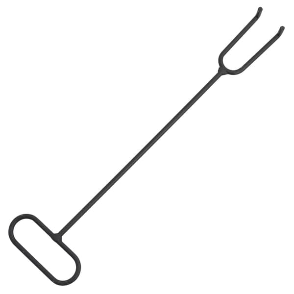 vidaXL Eldstad med eldgaffel 49 cm stål art