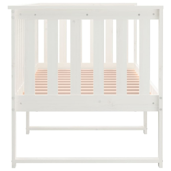 vidaXL Dagbädd vit 75x190 cm massivt furu Vit