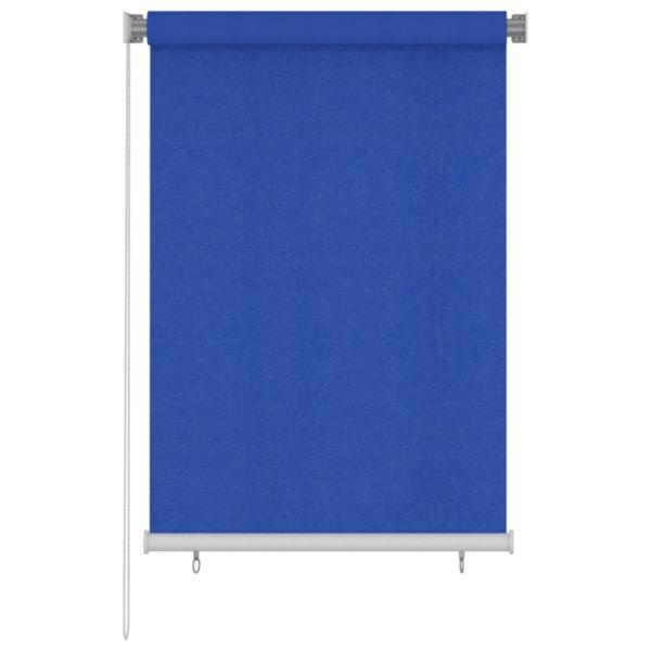vidaXL Rullgardin utomhus 100x140 cm blå HDPE Blå