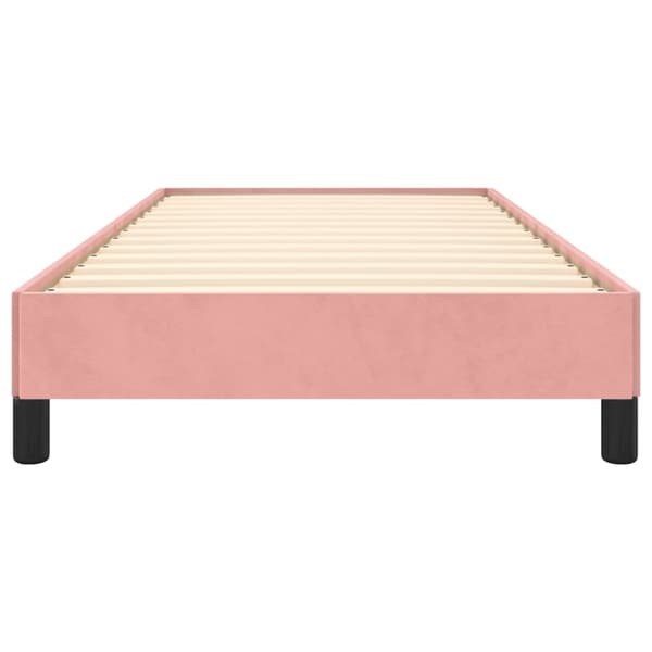 vidaXL Sängram rosa 100x200 cm sammet Rosa