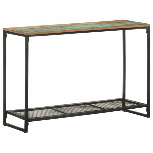 vidaXL Avlastningsbord 110x35x75 cm massivt återvunnet trä Brun