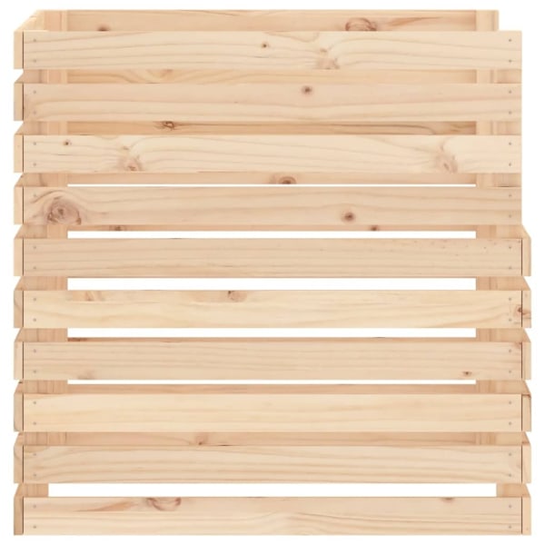 vidaXL Kompostlåda 80x80x78 cm massiv furu Brun