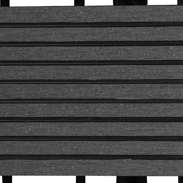 vidaXL Trall 22 st 30x30 cm 2 kvm WPC grå grå