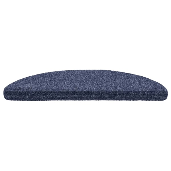 vidaXL Trappstegsmattor självhäftande 10 st blå 56x17x3 cm brodyr Blå
