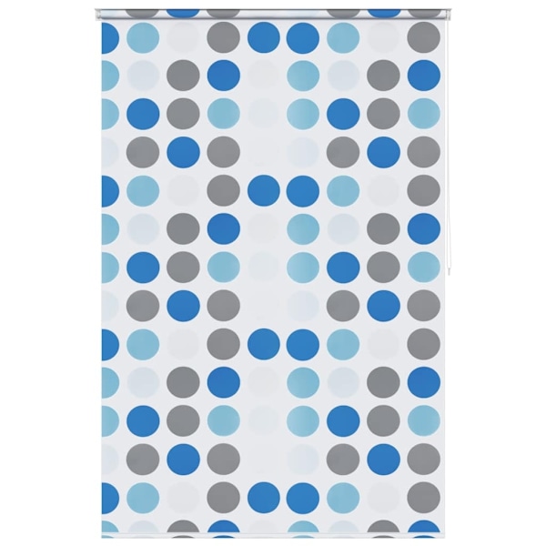 vidaXL Rullgardin för dusch 160x240 cm cirkel multifärg