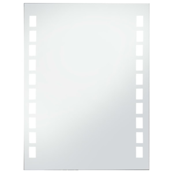 vidaXL Badrumsspegel LED 60x80 cm Silver