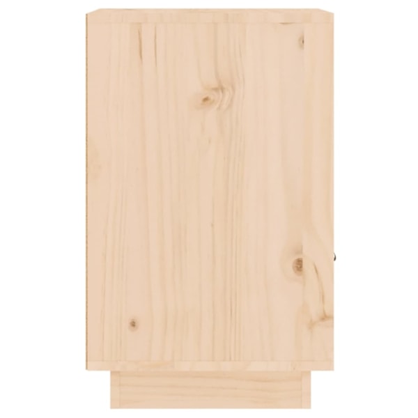 vidaXL Sängbord 40x34x55 cm massiv furu Brun