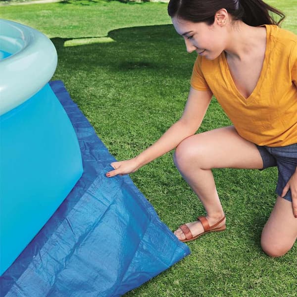 Bestway Markduk för pool Flowclear 335x335 cm Blå
